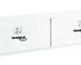 TrailFX Top Mount 2 Door Dia Tread Bright Pol 16 Gauge Alum 90x13.25x17